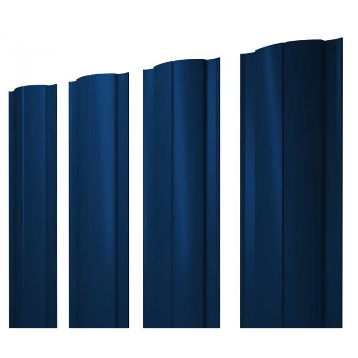 Штакетник Круглый Grand Line 0,45 Полиэстер RAL 5005 Сигнальный Синий