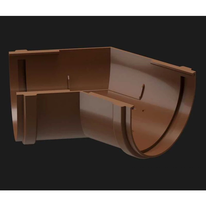 Угловой элемент 135˚ PREMIUM, каштан