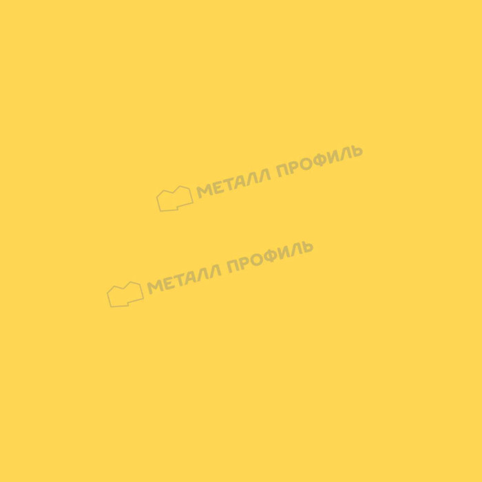 Штакетник Металл Профиль TRAPEZE-T 0,45 Полиэстер RAL 1018 Желтый цинк фото 2