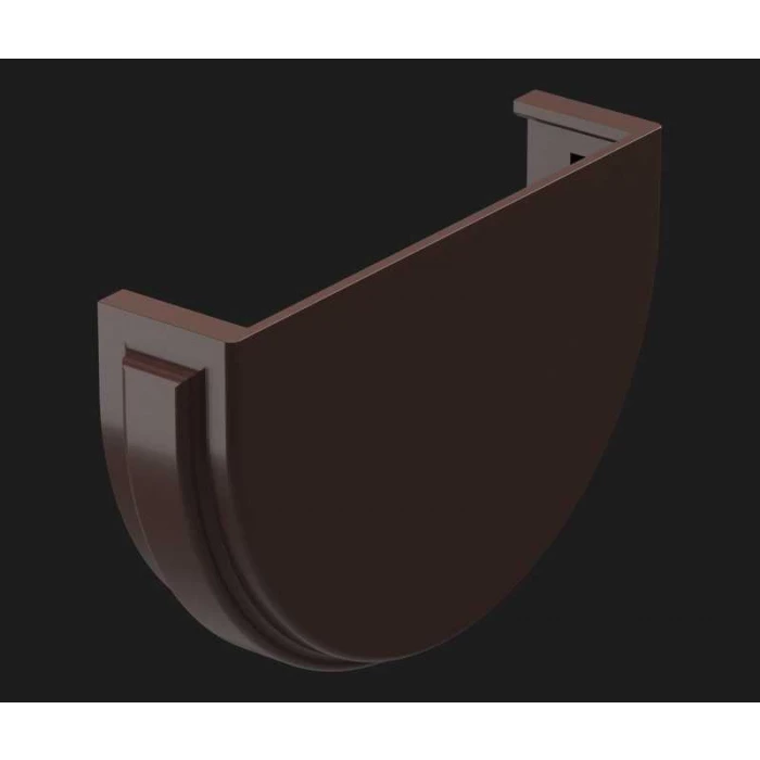 Заглушка желоба PREMIUM, шоколад