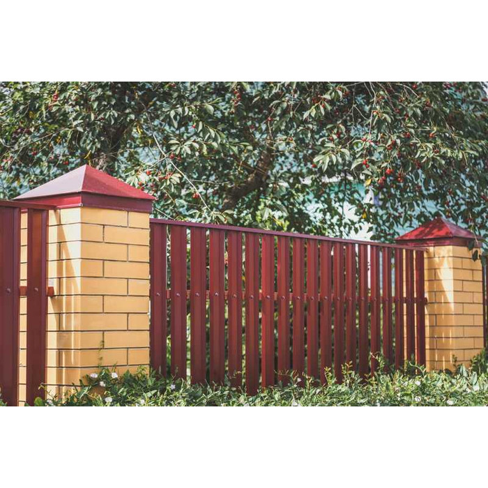 Штакетник М-образный А Grand Line 0,45 Полиэстер RAL 1018 Цинково-Желтый