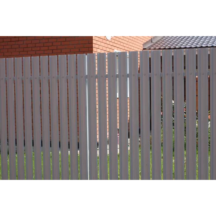 Штакетник М-образный В Grand Line 0,45 Полиэстер - double RAL 7024 Мокрый Асфальт