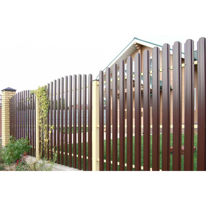 Штакетник Прямоугольный фигурный Grand Line 0,45 Print-double Elite Antique Wood Antique Wood фото 3