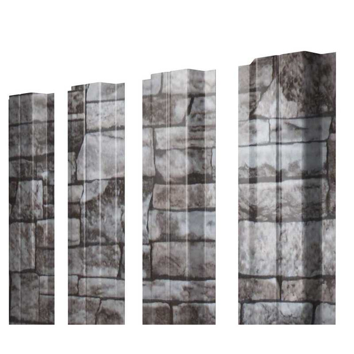 Штакетник П-образный А Grand Line 0,45 Print Elite Fine Stone Fine Stone