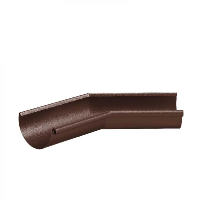 Угол желоба внутренний 135гр., 90/125, Коричневый матовый (RAL8017)