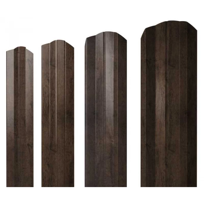 Штакетник М-образный А фигурный Grand Line 0,45 Print Elite Antique Wood Antique Wood