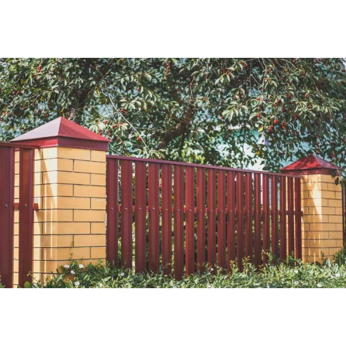 Штакетник М-образный А Grand Line 0,45 Print Elite Chestnut Wood Chestnut Wood