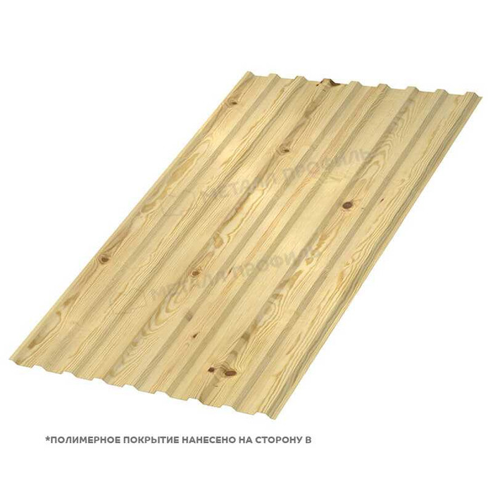 Профлист Металл Профиль МП20 0.5 ECOSTEEL® текстурированный Сосна R