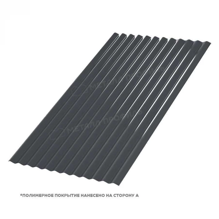 Профлист Металл Профиль МП18 0.45 Полиэстер RAL 7024 Серый графит A