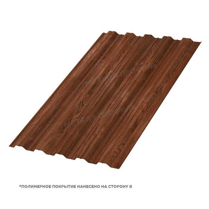 Профлист Металл Профиль HC35 0.5 ECOSTEEL® Мореный дуб B