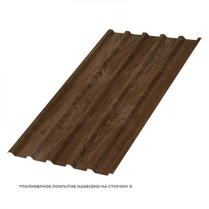 Профлист Металл Профиль МП35 0.5 ECOSTEEL® матовый двусторонний Мореный дуб A