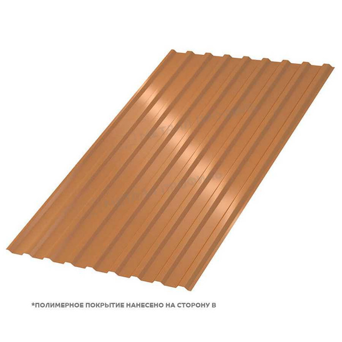 Профлист Металл Профиль МП20 0.5 AGNETA® двусторонний Copper/Copper, Медный/Медный A