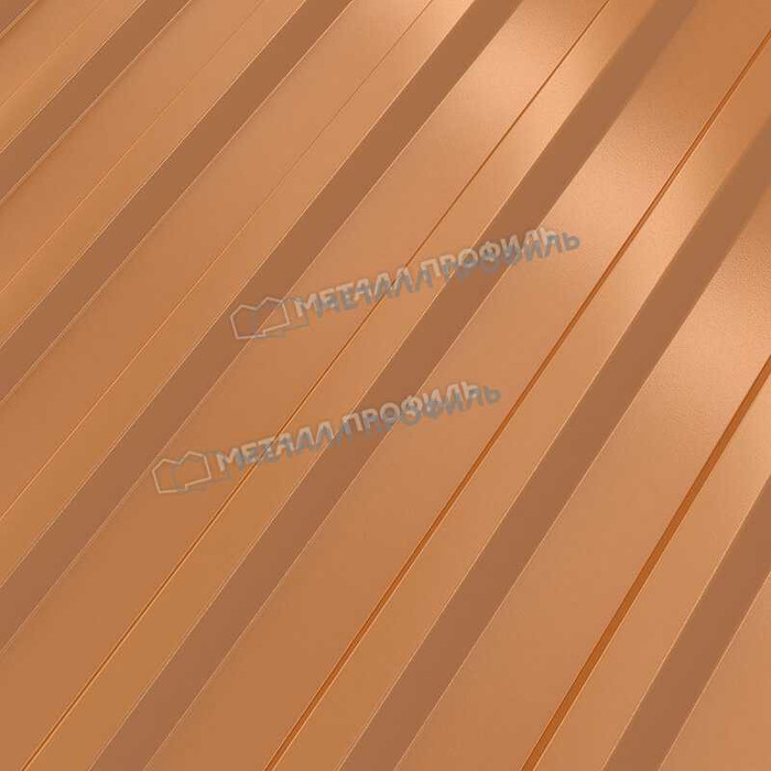 Профлист Металл Профиль МП20 0.5 AGNETA® двусторонний Copper/Copper, Медный/Медный B фото 5