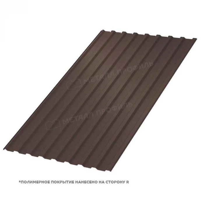 Профлист Металл Профиль МП20 0.5 PURETAN® RR 32 Темно-коричневый B