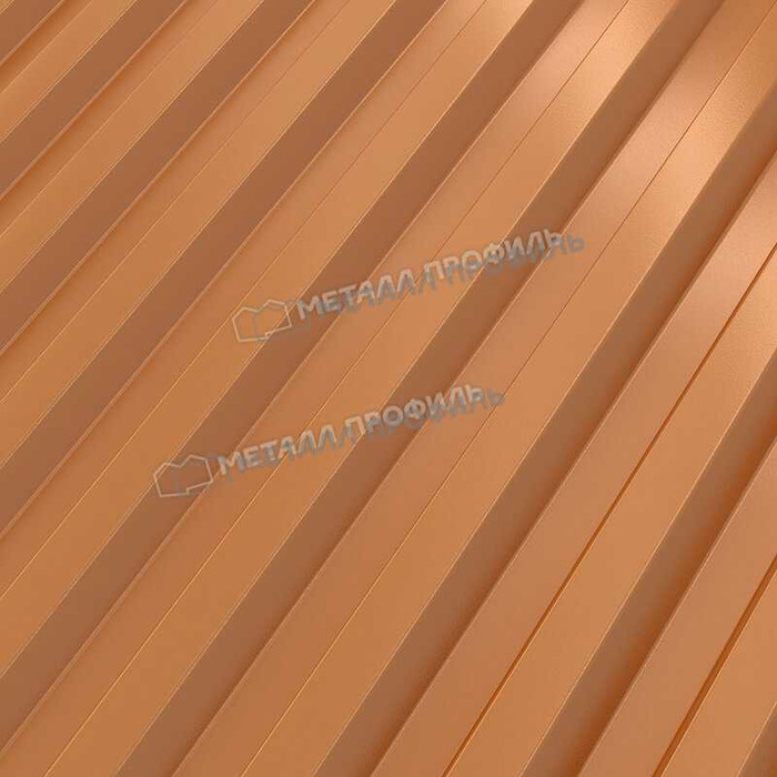 Профлист Металл Профиль C21 0.5 AGNETA® двусторонний Copper/Copper, Медный/Медный A фото 5