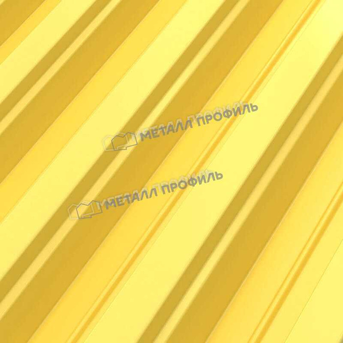 Профлист Металл Профиль Н75 0.7 Полиэстер RAL 1018 Желтый цинк B фото 5