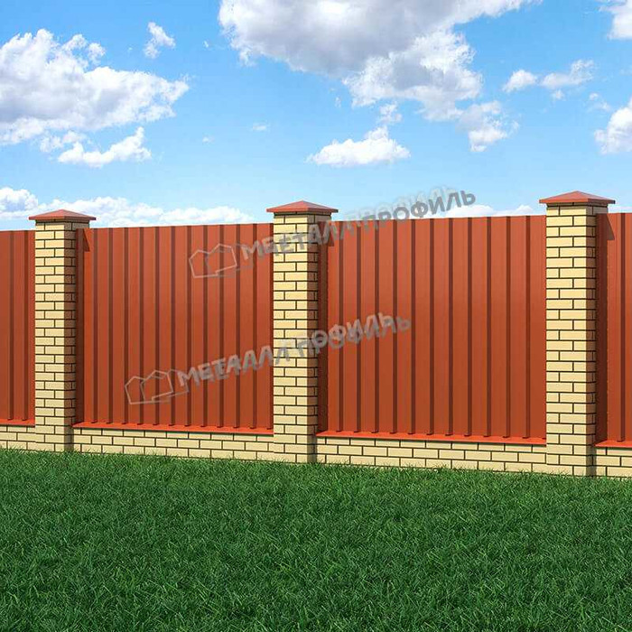 Профлист Металл Профиль МП35 0.5 NormanMP RAL 8004 Коричневая медь B фото 3