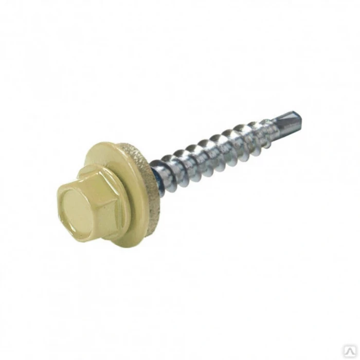 Саморез кровельный Daxmer 4,8х35 RAL 1002 (250) сверло №1