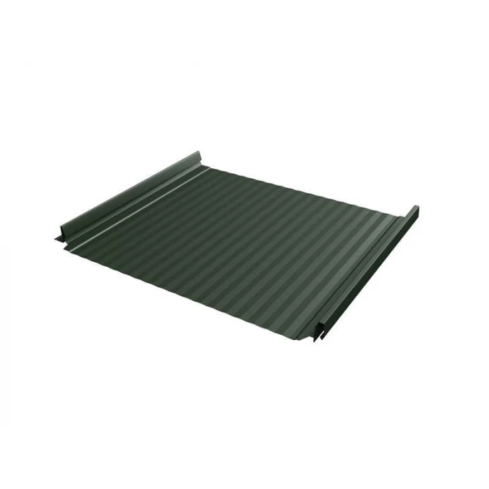 Фальцевая кровля Кликфальц Pro Gofr Grand Line 0,5 GreenCoat Pural BT, matt RR 11 Хромовая Зелень