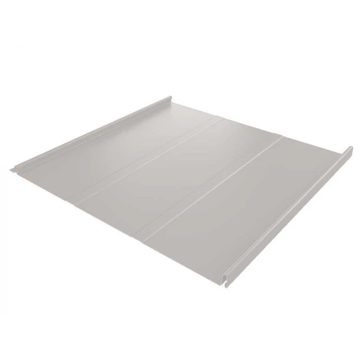 Фальцевая кровля Фальц двойной стоячий Grand Line 0,5 GreenCoat Pural BT RR 21 Серое Окно