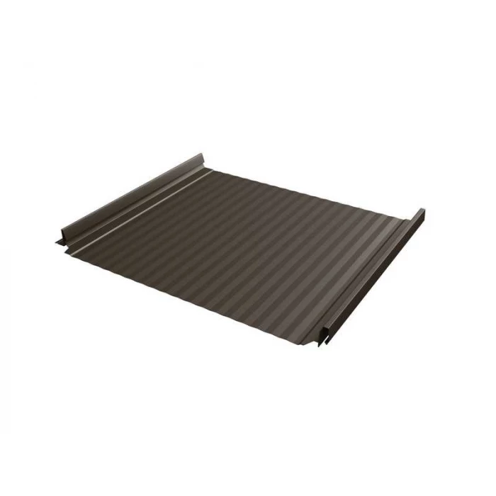 Фальцевая кровля Кликфальц Pro Gofr Grand Line 0,5 GreenCoat Pural BT RR 32 Темно-Коричневый