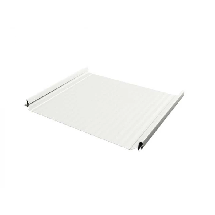 Фальцевая кровля Кликфальц Pro Gofr Grand Line 0,5 Satin RAL 9003 Сигнальный Белый