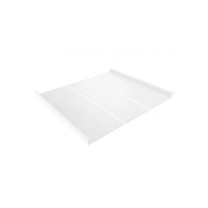 Фальцевая кровля Фальц двойной стоячий Line Grand Line 0,7 Полиэстер RAL 9003 Сигнальный Белый