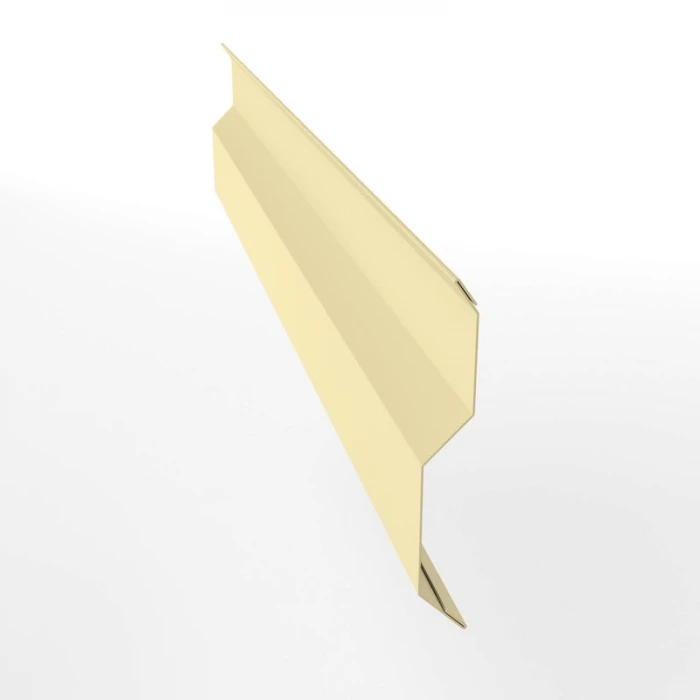 Планка примыкания внакладку 25х17х35х17 0,45 PE с пленкой RAL 1014 слоновая кость