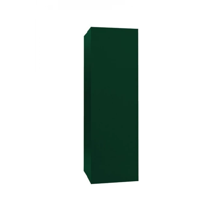 Кожух на трубу прямой д400/ш400/в2000 0,45 PE с пленкой RAL 6005 зеленый мох