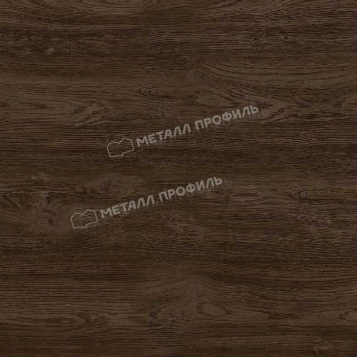 Планка конька плоского 120х120х2000 (ECOSTEEL_MA-01-МореныйДуб-0.5)