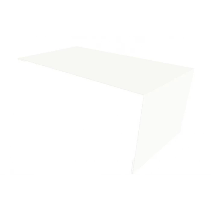 Планка мансардная 0,45 PE с пленкой RAL 9003 сигнальный белый