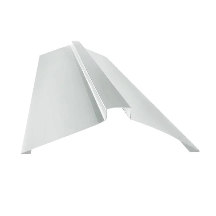 Планка конька фигурного 150x150 0,45 PE с пленкой RAL 9003 сигнальный белый