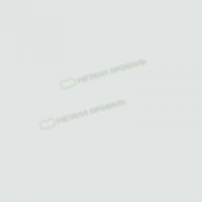 Планка конька плоского простая 145х145х2000 (ПЭ-01-9003-0.45)