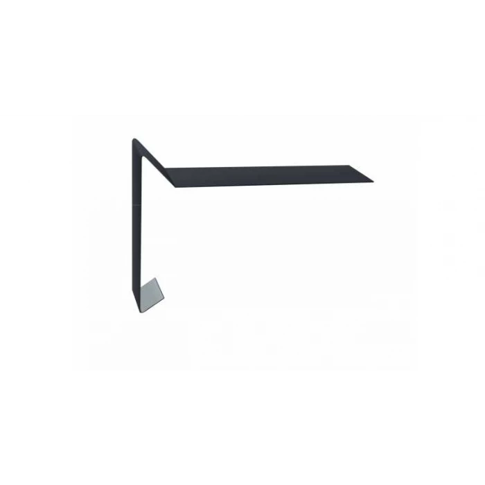 Планка ветровая для мягкой кровли 100х20х70 0,45 Drap RAL 7024 мокрый асфальт