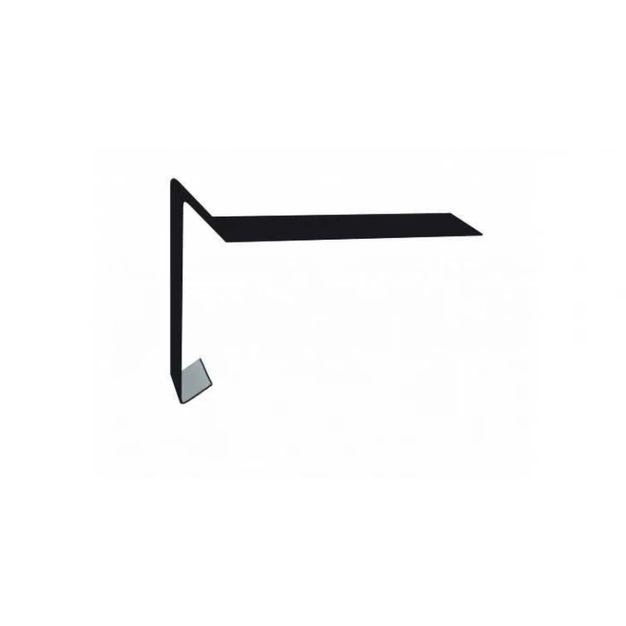 Планка ветровая для мягкой кровли 100х20х70 0,5 GreenCoat Pural BT, matt RR 11 темно-зеленый (RAL 6020 хромовая зелень)