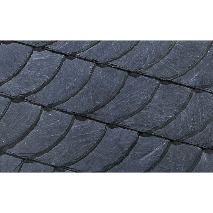 Сланцевая плитка Rathscheck чешуйчатая кладка, угол наклона 40, 24*19 см