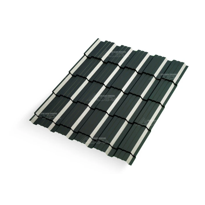 Металлочерепица Каскад Multigloss Black Pearl