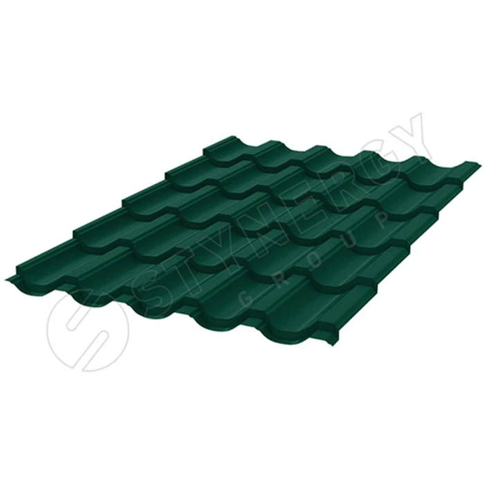 Металлочерепица Stynergy Garda Cтальной Бархат (0.5) RAL 6005
