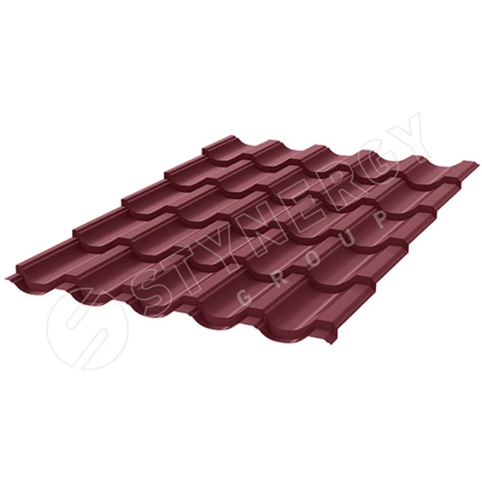 Металлочерепица Stynergy Garda CORUNDUM50 (0.5) RAL 3005