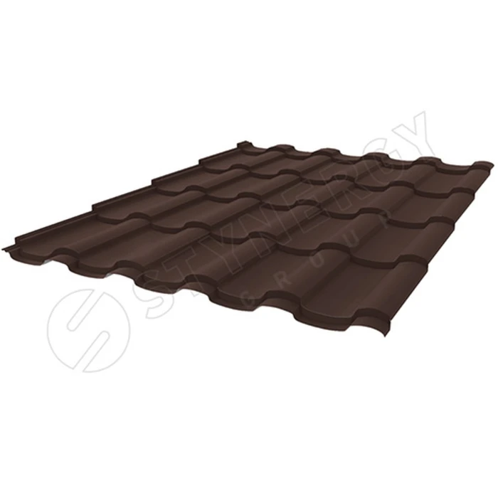 Металлочерепица Stynergy Stella CORUNDUM50 (0.5) RAL 8017