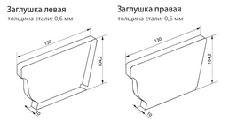 Чертёж заглушек